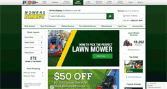 Desktop Screenshot of mowersdirect.com